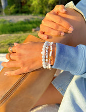 Load image into Gallery viewer, Pray Pearl Letter Bracelet: Medium