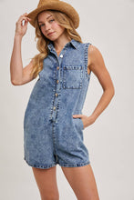 Load image into Gallery viewer, Country Nights Button Down Romper