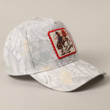 Load image into Gallery viewer, Cowgirl Life Embroidery Patch Trucker Hat: BEIGE CAMO