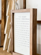 Load image into Gallery viewer, The Night Before Christmas | Christmas Decor: 17x13" / Black