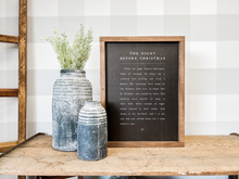 Load image into Gallery viewer, The Night Before Christmas | Christmas Decor: 17x13" / Black