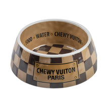 Load image into Gallery viewer, Checker Chewy Vuiton Bowl Medium
