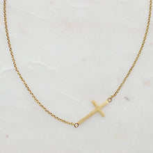 Load image into Gallery viewer, Kayla Cross Necklace: Gold
