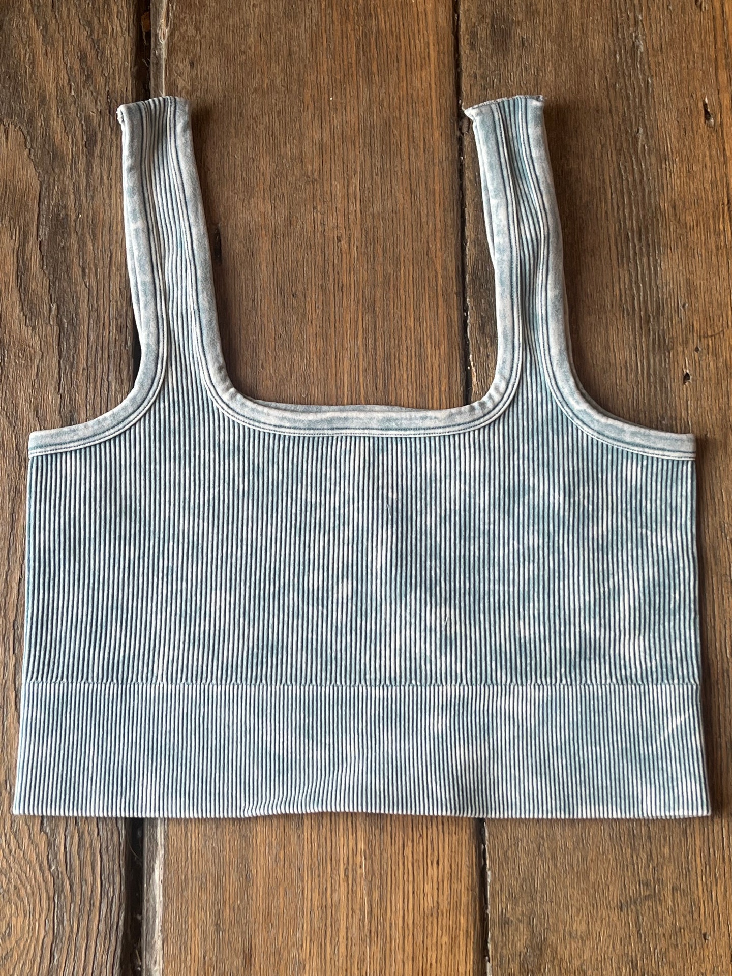 Blue Gray Square Neck Brami