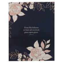 Load image into Gallery viewer, Grace for Today Navy Blue Softcover One-Minute Devotion
