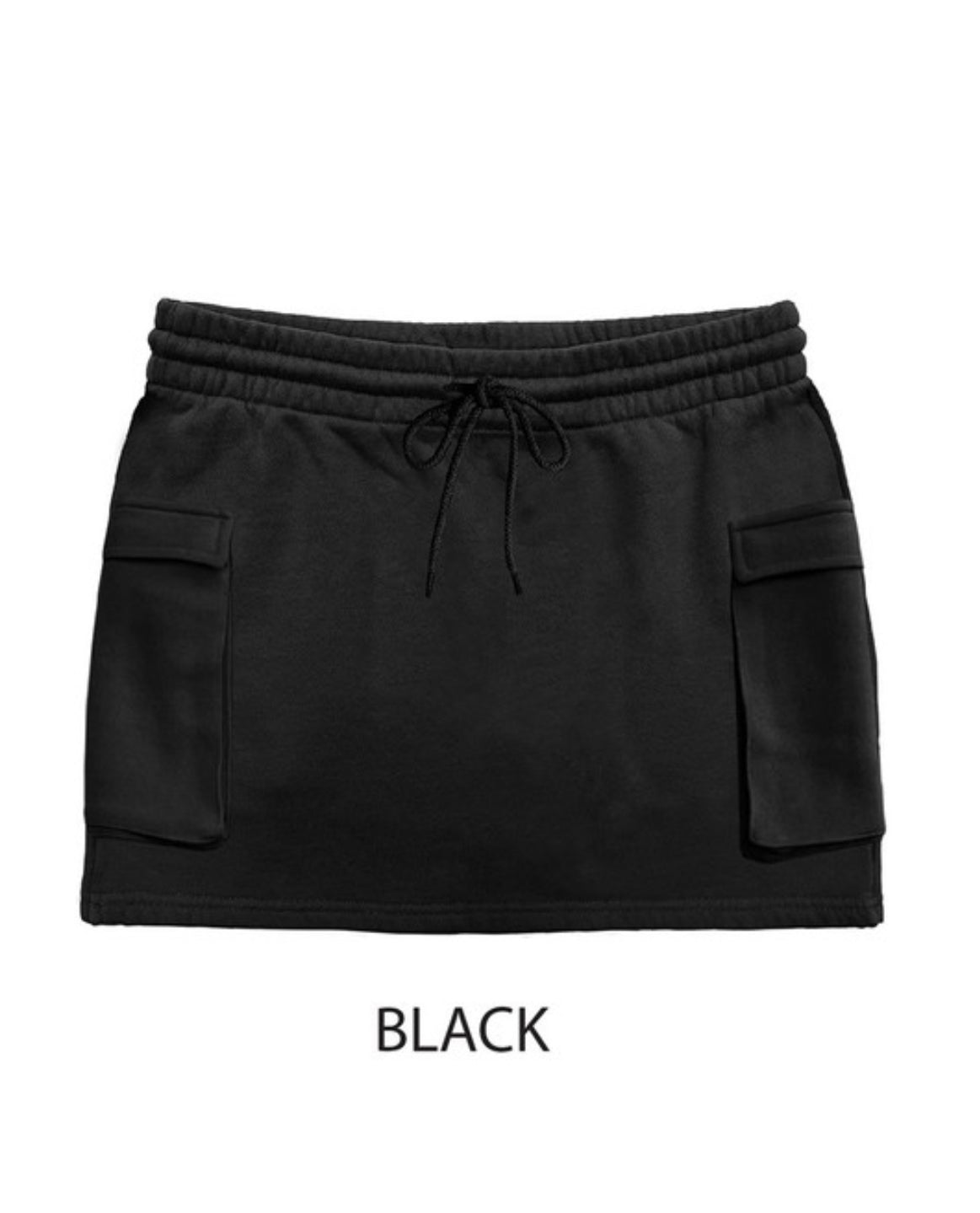 Cargo Skirt-Black