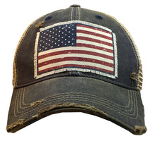 Load image into Gallery viewer, American Flag USA Distressed Trucker Hat Baseball Cap
