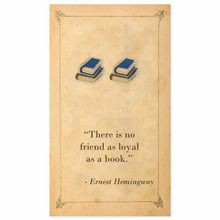 Load image into Gallery viewer, Literary Quotes Book Post Earrings
