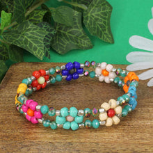 Load image into Gallery viewer, Cottage Bouquet Flower Bracelet Set
