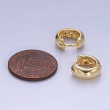 Load image into Gallery viewer, 14K Gold Filled 10mm Chubby Minimalist Cartilage Huggie Earrings | P489: Gold

