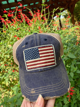 Load image into Gallery viewer, American Flag USA Distressed Trucker Hat Baseball Cap
