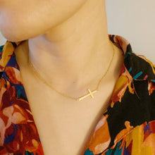 Load image into Gallery viewer, Kayla Cross Necklace: Gold

