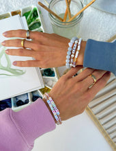 Load image into Gallery viewer, Pray Pearl Letter Bracelet: Medium
