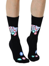 Load image into Gallery viewer, Poker 3D Socks: Crew
