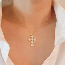 Load image into Gallery viewer, Dainty Sparkle Cross Necklace
