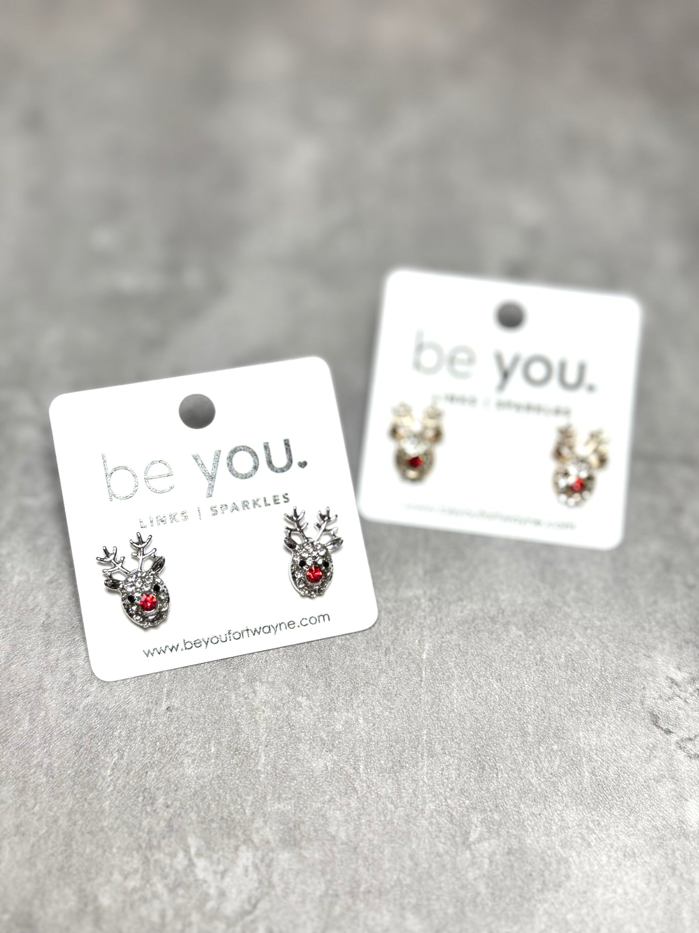 Rudolph Earrings Silver