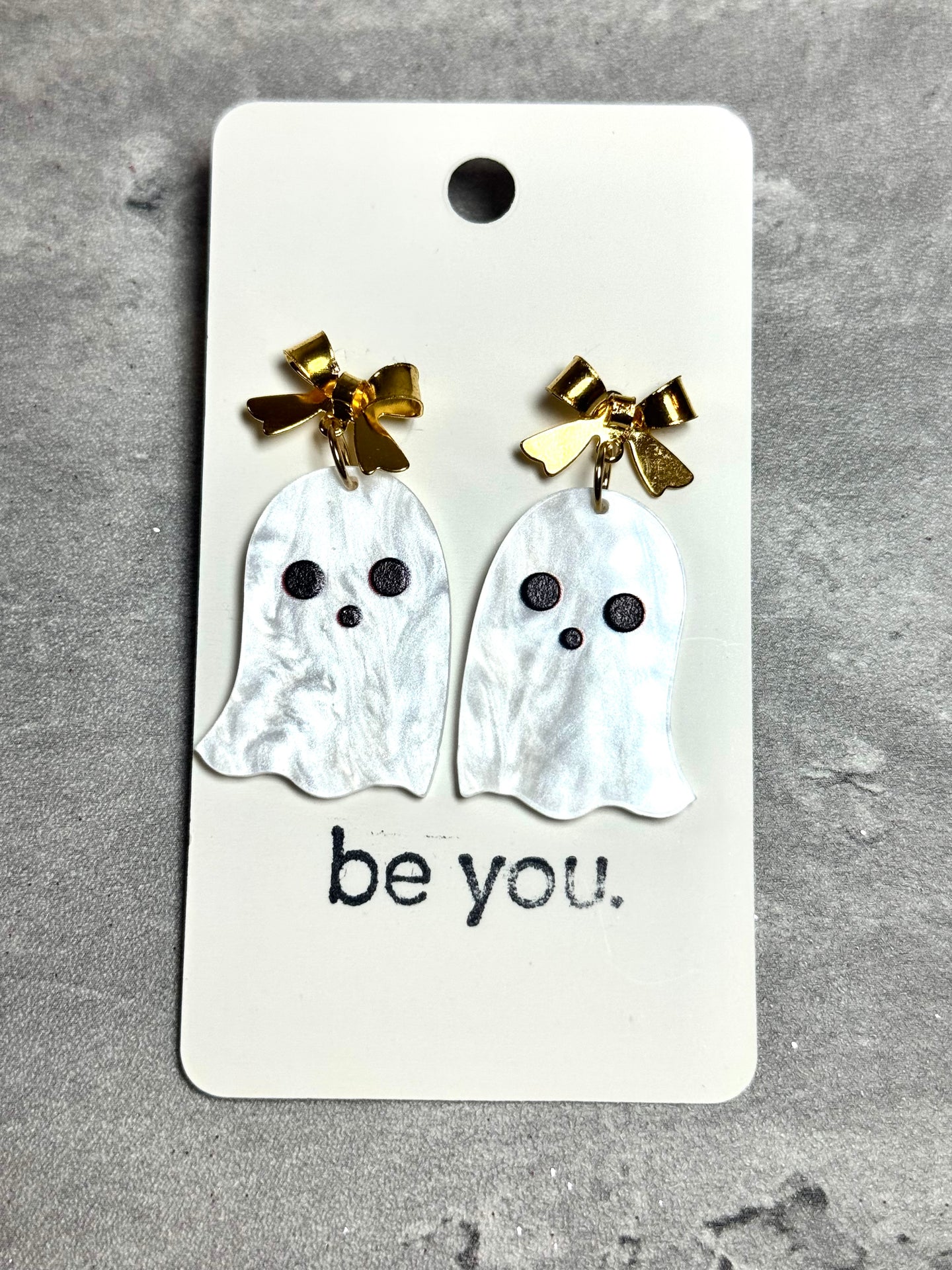 Bow Ghost Earrings