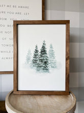 Load image into Gallery viewer, Winter Tree Watercolor | Winter Decor: 8x12"
