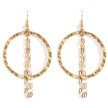 Load image into Gallery viewer, Gilded Earring with faceted Stones
