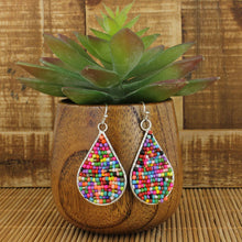 Load image into Gallery viewer, Multi Bead Teardrop Earring
