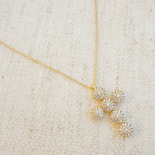 Load image into Gallery viewer, Dainty Sparkle Cross Necklace
