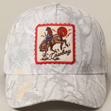 Load image into Gallery viewer, Cowgirl Life Embroidery Patch Trucker Hat: BEIGE CAMO
