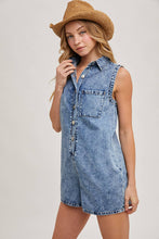 Load image into Gallery viewer, Country Nights Button Down Romper
