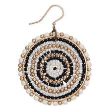 Load image into Gallery viewer, Boho Beaded Round Earrings
