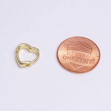Load image into Gallery viewer, 14K Gold Filled 10mm Heart Huggie Cartilage Earrings | AD-464
