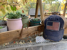 Load image into Gallery viewer, American Flag USA Distressed Trucker Hat Baseball Cap
