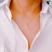 Load image into Gallery viewer, My Dear Crystal Cross Necklace
