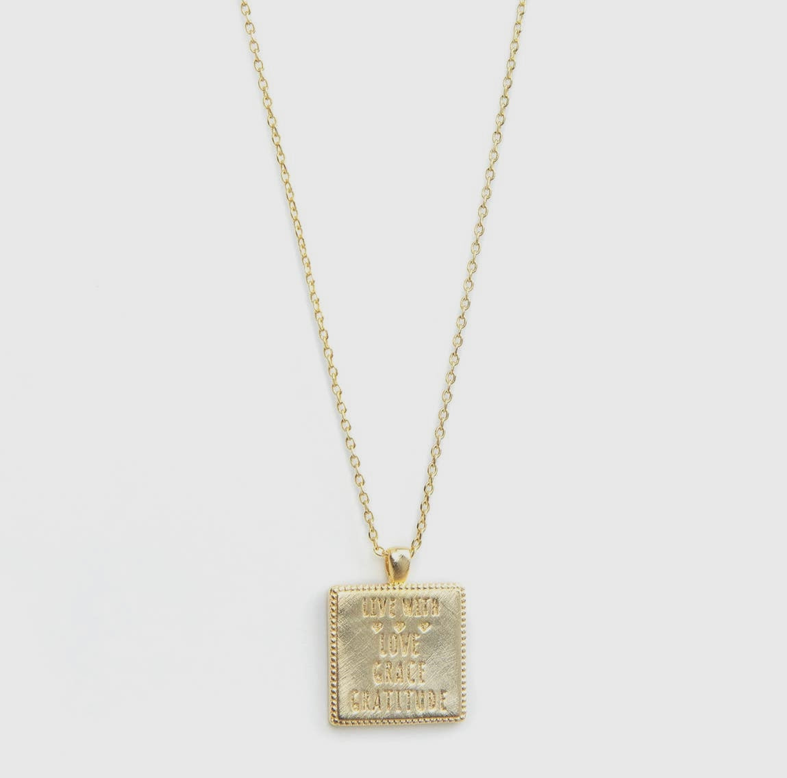 Live with Love Grace Gratitude Necklace