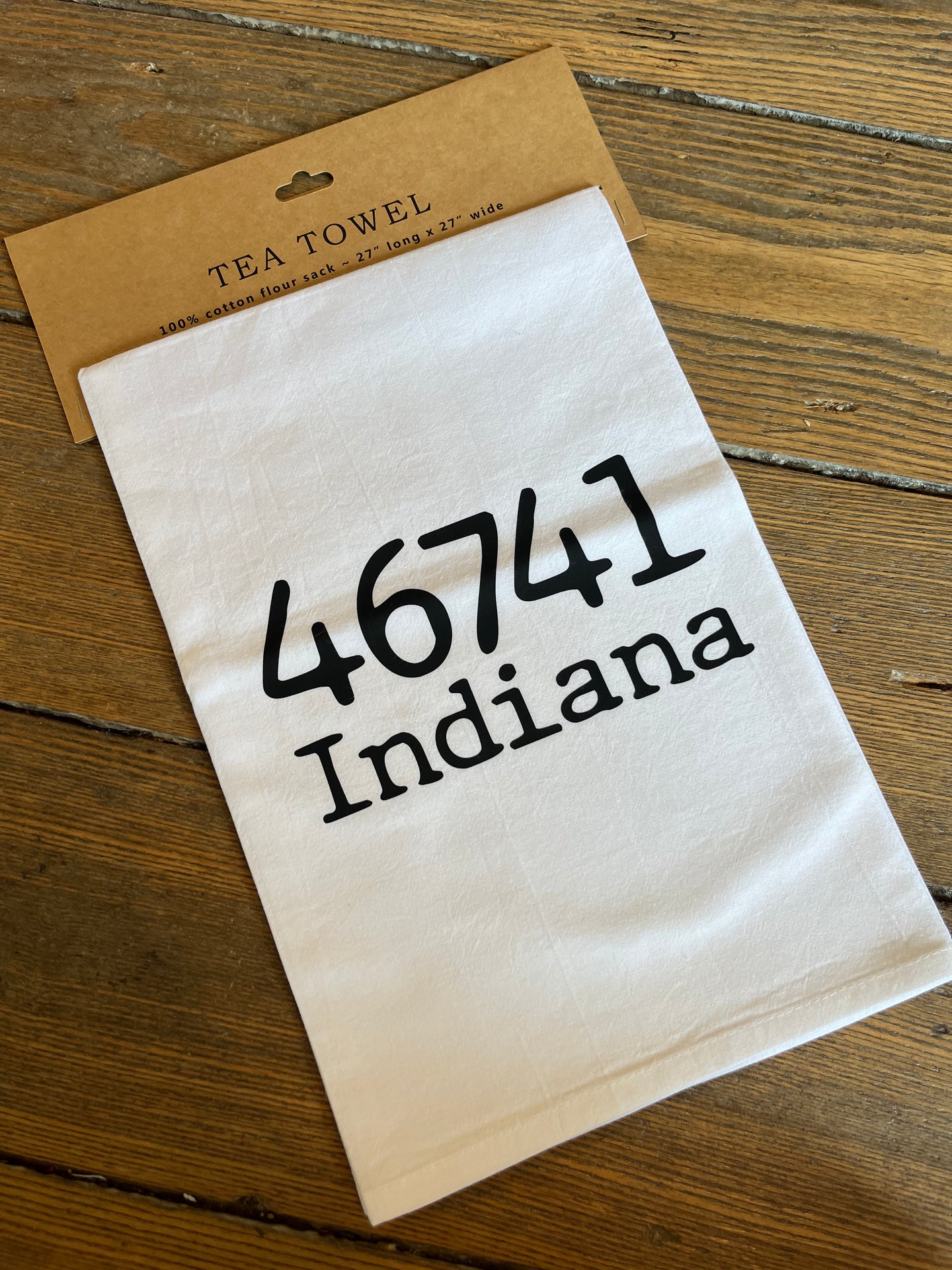 Zip Code Tea Towel