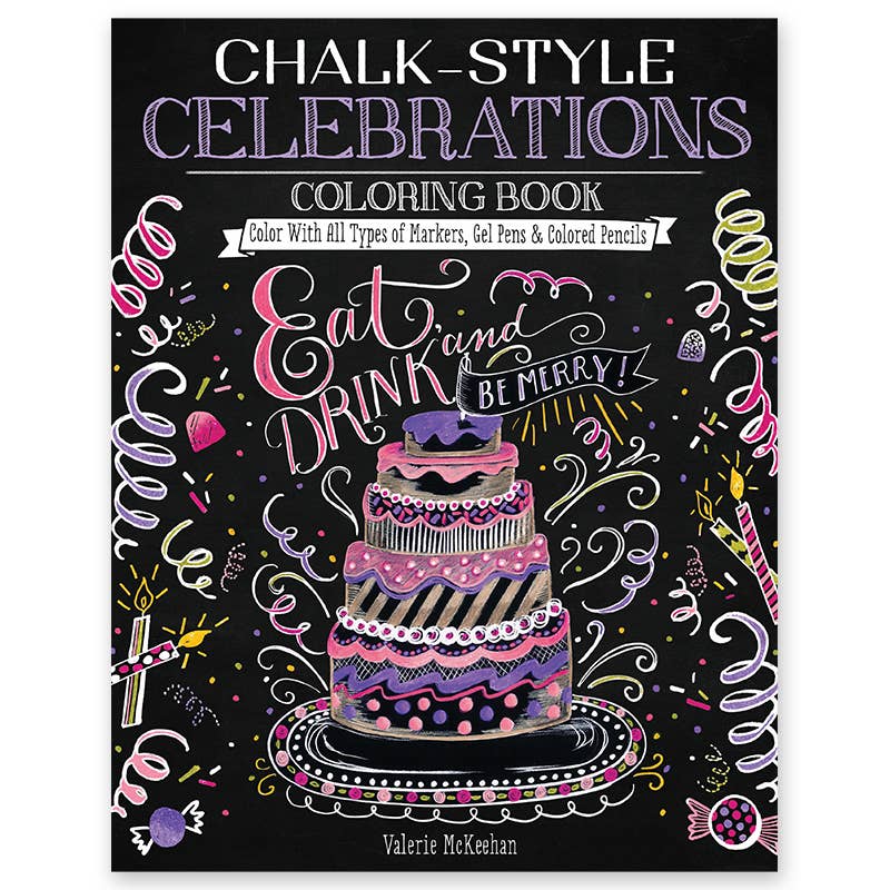 Coloring Book Chalk-Style  - Celebrations
