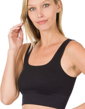 Load image into Gallery viewer, Solid Square Neck Ribbed Brami
