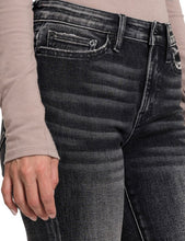 Load image into Gallery viewer, Washed Black Mid-Rise Bootcut
