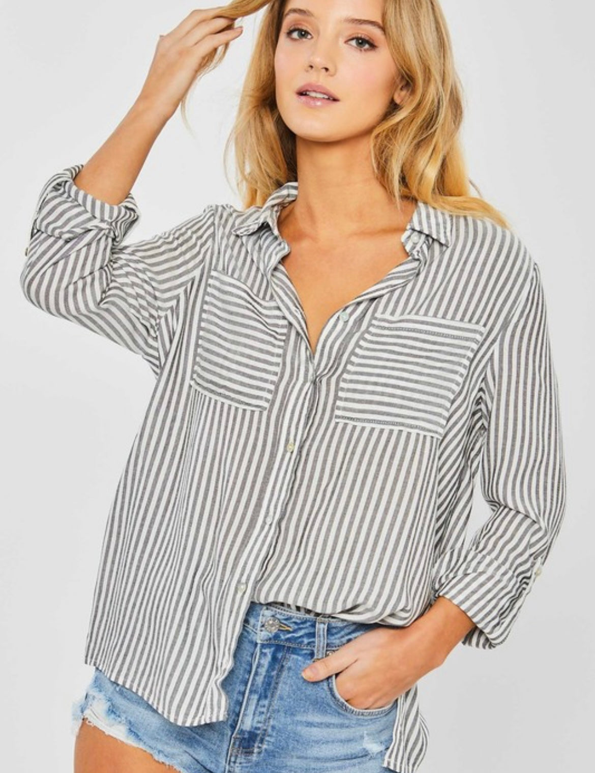 Wish You Were Here Button Up